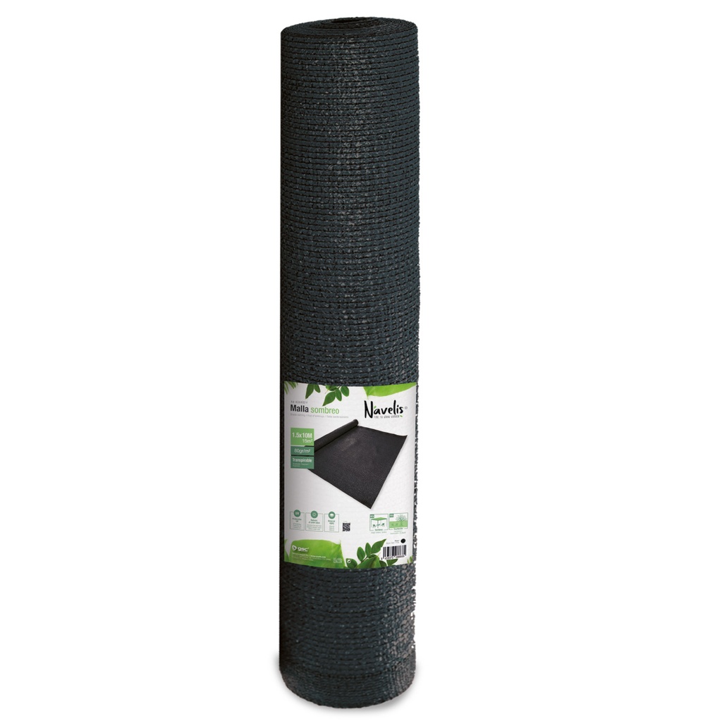 Malla de sombreo 1,5x10M Negro