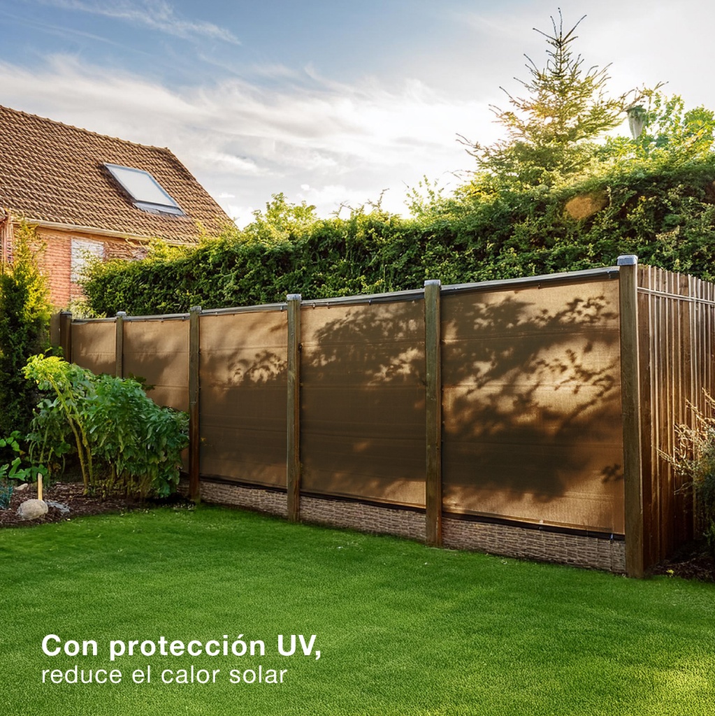Malla de sombreo 2x10M Marrón