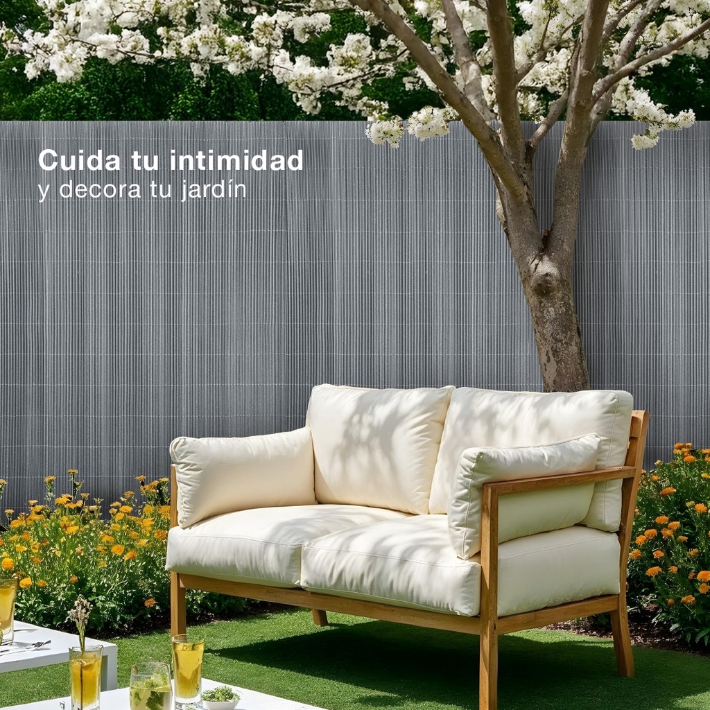 Cañizo PVC 1,5x3M Gris
