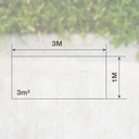 Cañizo PVC 1x3M Gris