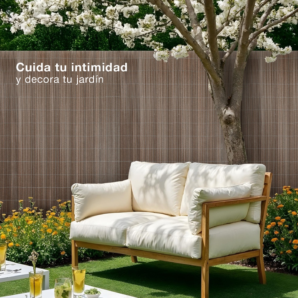 Cañizo PVC 1x3M Marrón