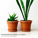 Maceta redonda Terra Ø140mm Marrón