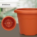 Maceta redonda Terra Ø460mm Marrón
