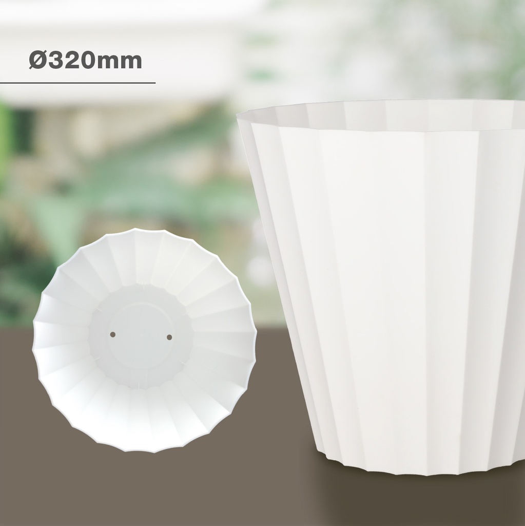 Maceta Doric Ø320mm Blanco