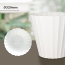 Maceta Doric Ø320mm Blanco