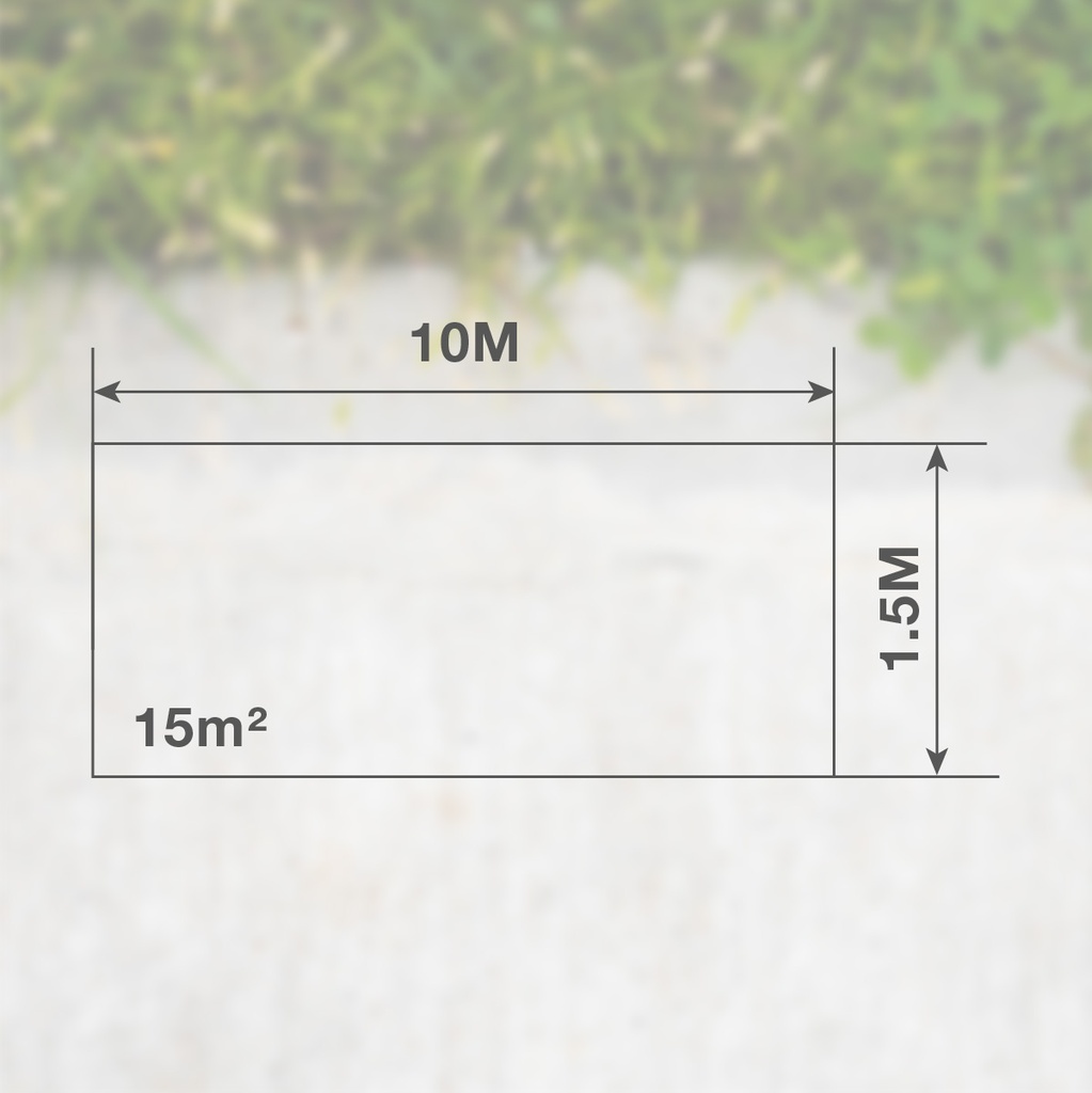 Malla de sombreo 1,5x10M 120g Verde
