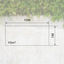 Malla de sombreo 1x10M 120g Marrón