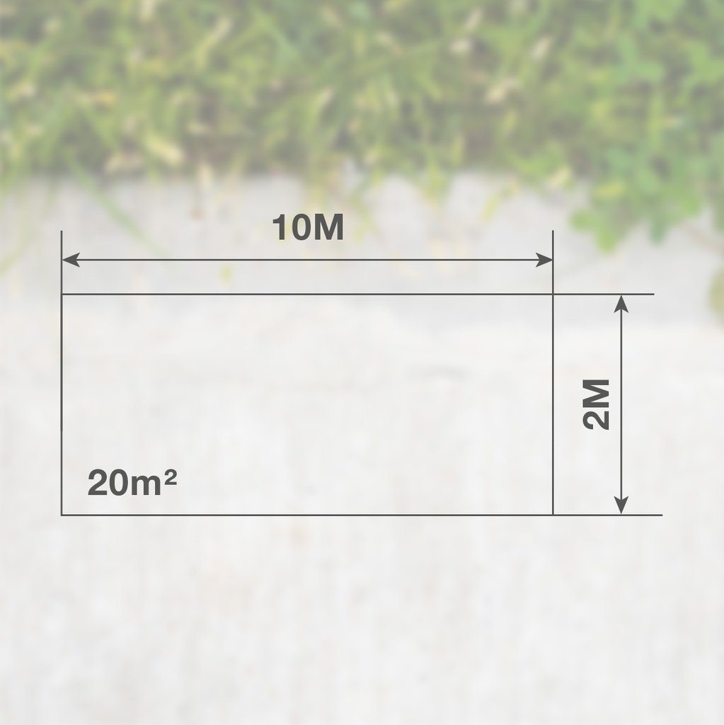Malla de sombreo 2x10M 230g Verde