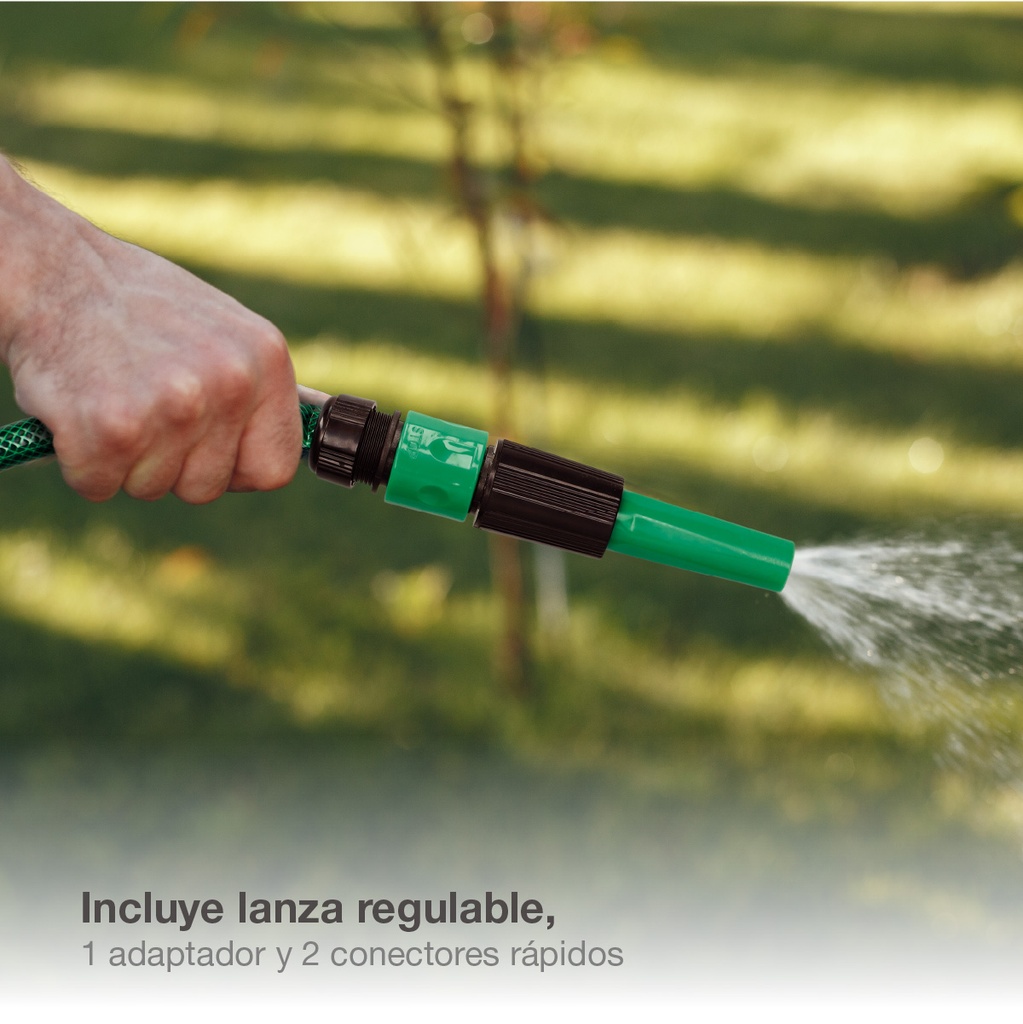 Kit manguera jardín Bairia Ø5/8" 15mm 15M