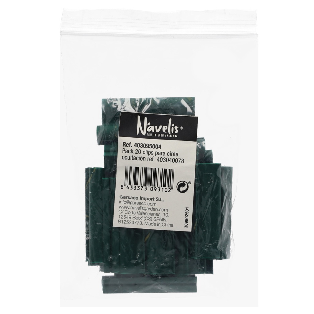 Pack 20 clips para cinta ocultación ref. 403040078