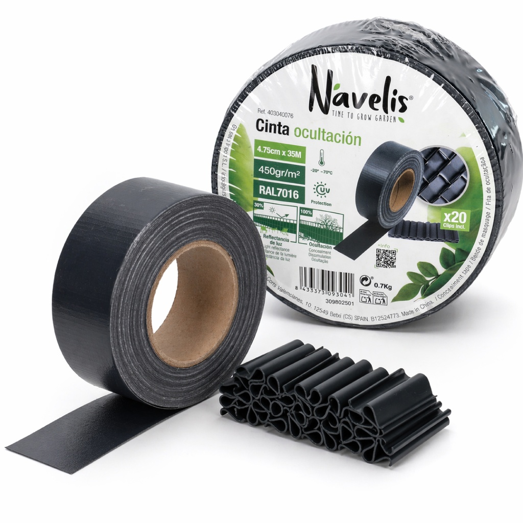 Cinta ocultación 4,75cmx35M 450g Gris antracita