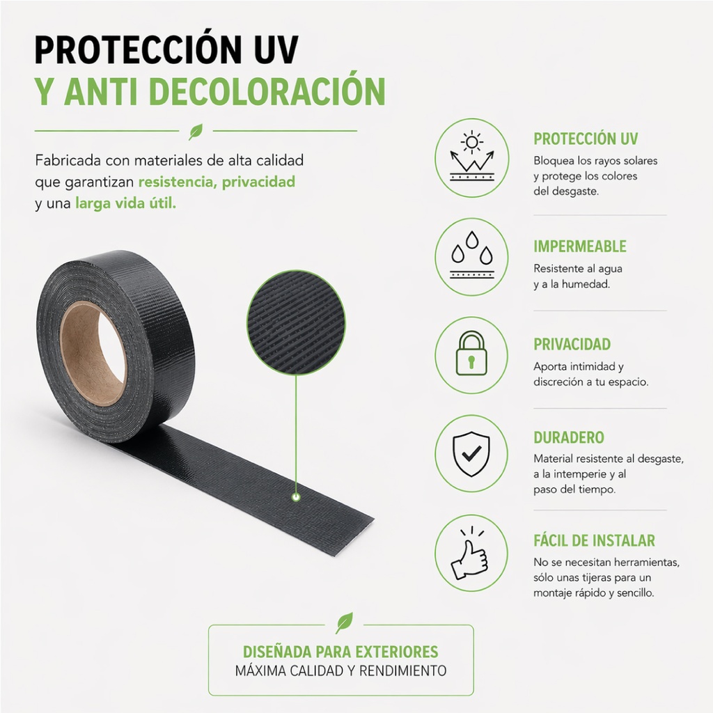 Cinta ocultación 4,75cmx35M 450g Gris antracita