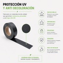 Cinta ocultación 4,75cmx35M 450g Gris antracita