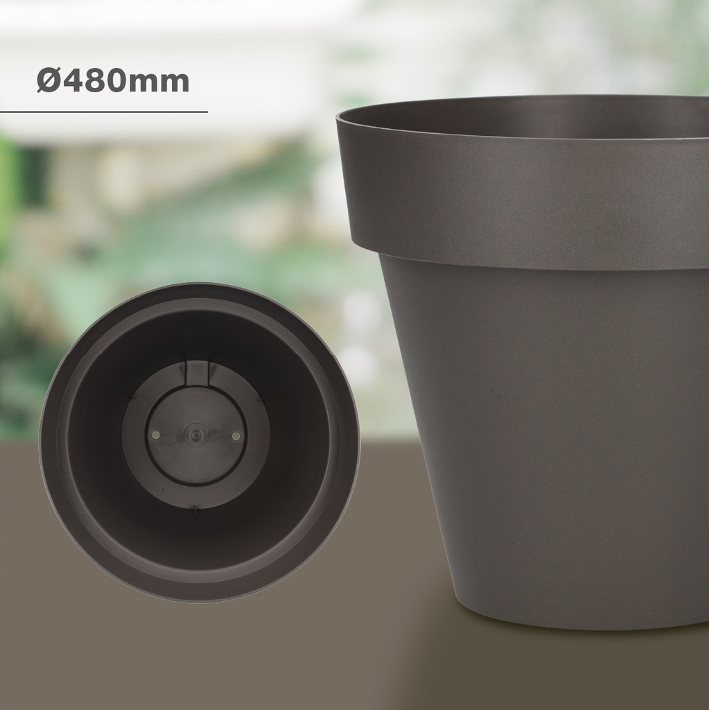 Maceta Tes Ø480mm Gris antracita