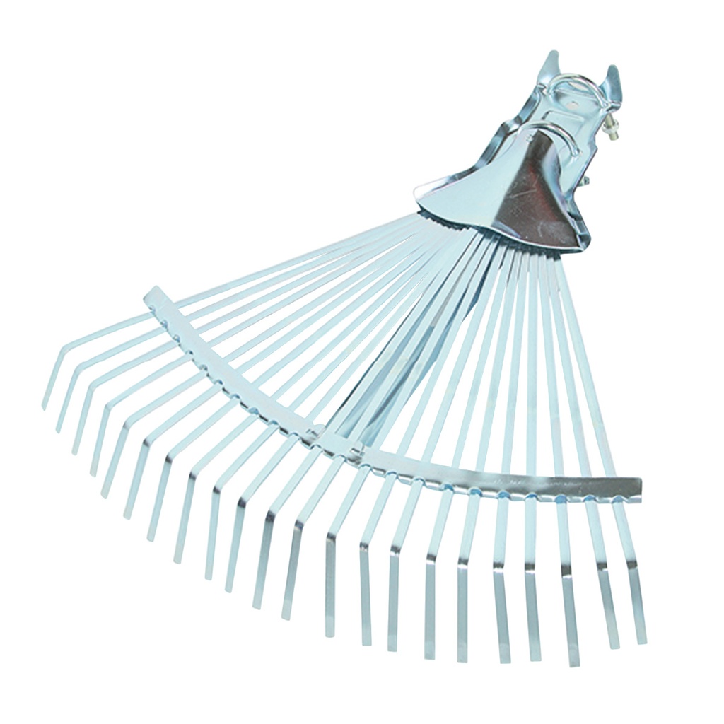 Escoba de 22 púas de acero para hojas