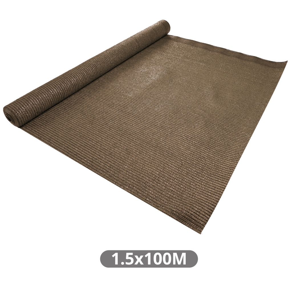 Malla de sombreo 1,5x100M 80gr Marrón