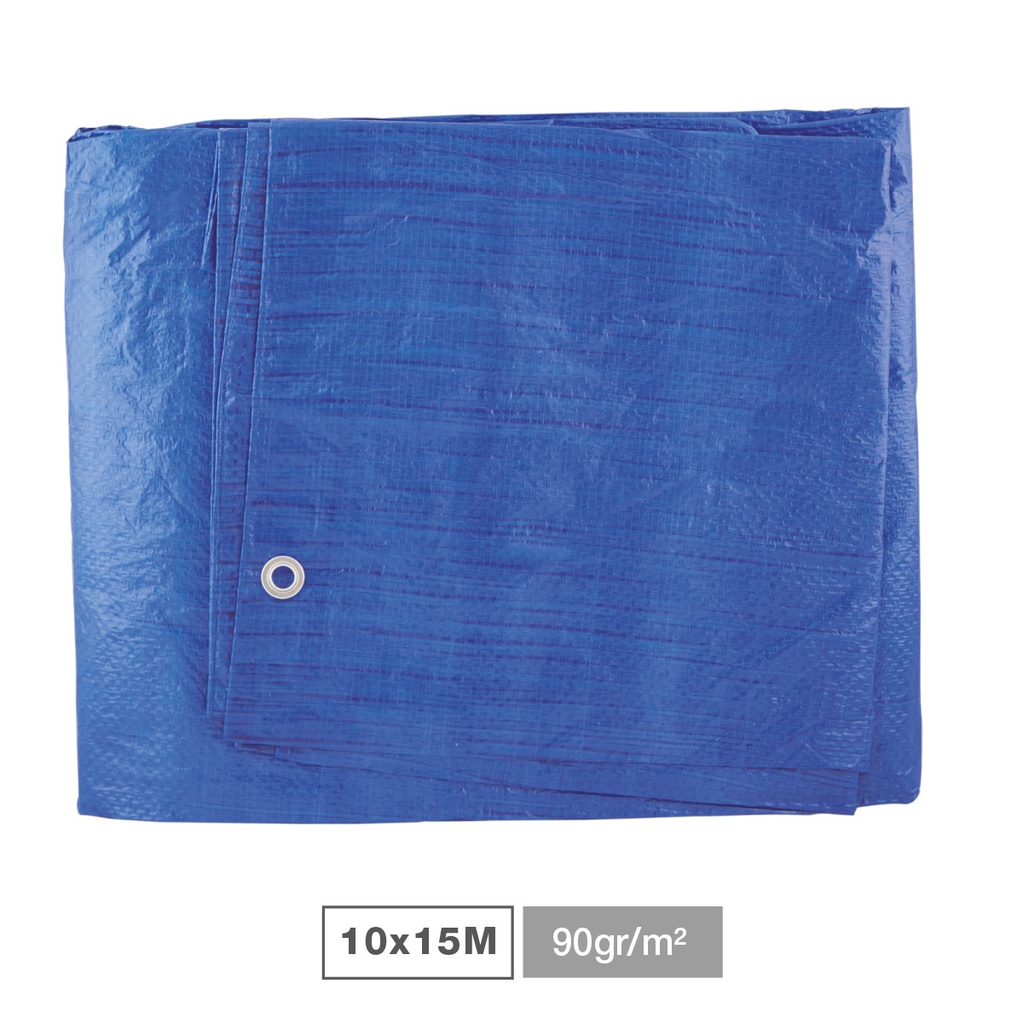 Toldo 90gr 10x15M Azul