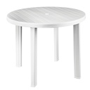 Mesa redonda de jardim em polipropileno 900x720mm