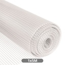 Malla plástico 10x10mm 1x5M Blanco