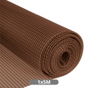 Malha de plástico 10x10mm 1x5M Castanho