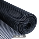 Malla plástico 10x10mm 1x25M Negro