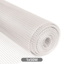 Malla plástico 10x10mm 1x50M Blanco