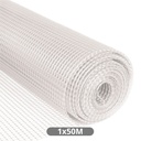 Malla plástico 20x20mm 1x50M Blanco