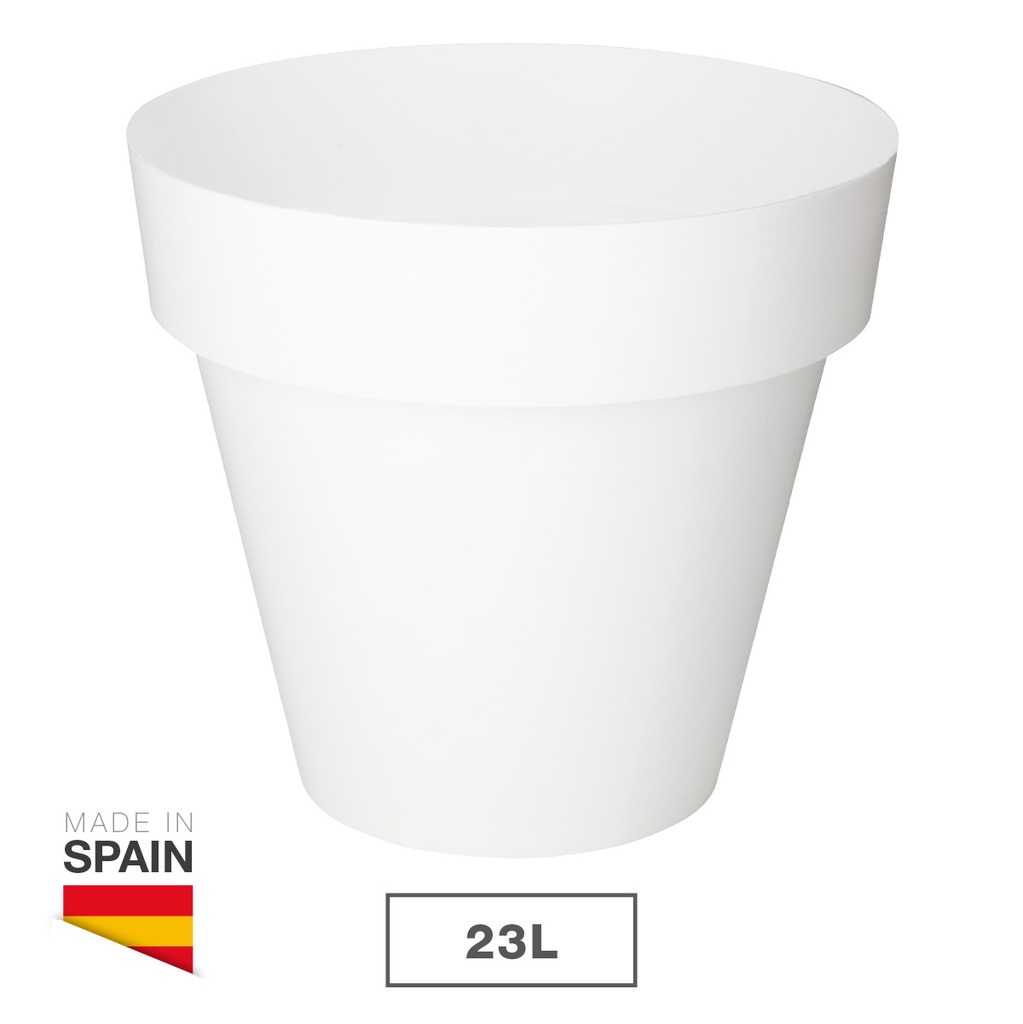 Maceta Tes Ø380mm Blanco
