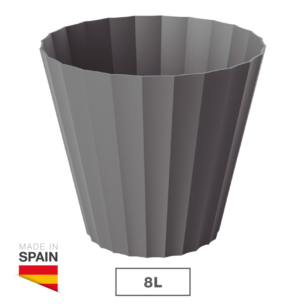 Maceta Doric Ø260mm Gris antracita