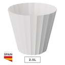 Maceta Doric Ø180mm Blanco